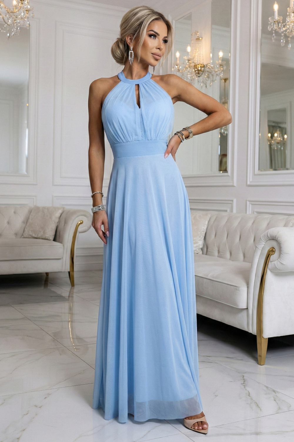 Langes Kleid model 227116 Numoco - Afbeelding 2