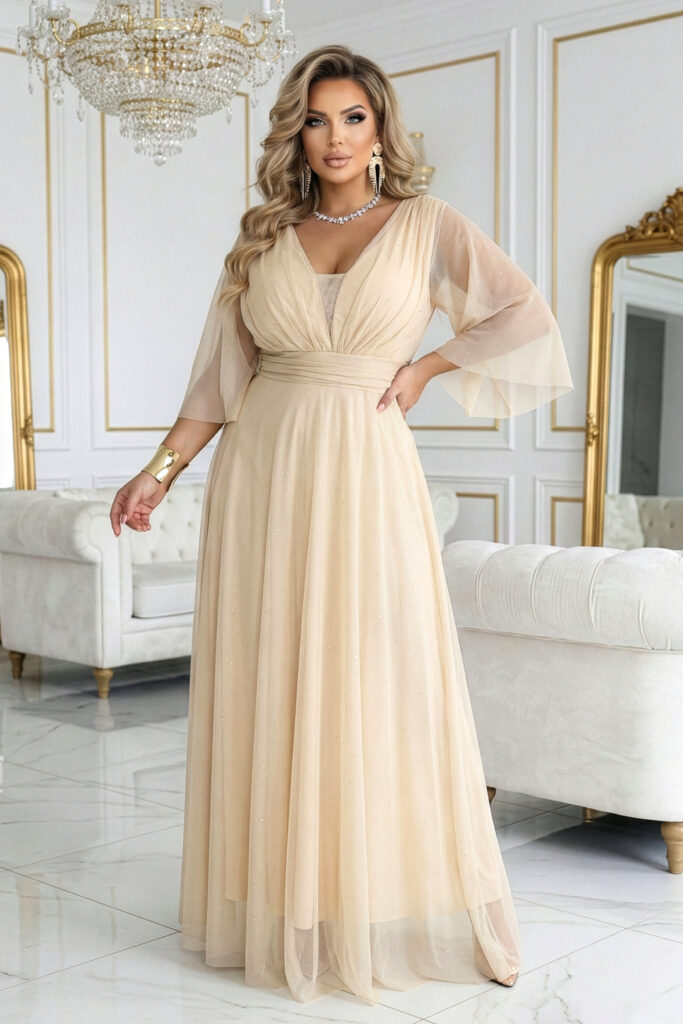 Langes Kleid model 227124 Numoco