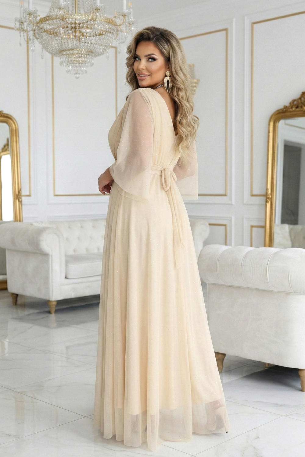Langes Kleid model 227124 Numoco - Afbeelding 2