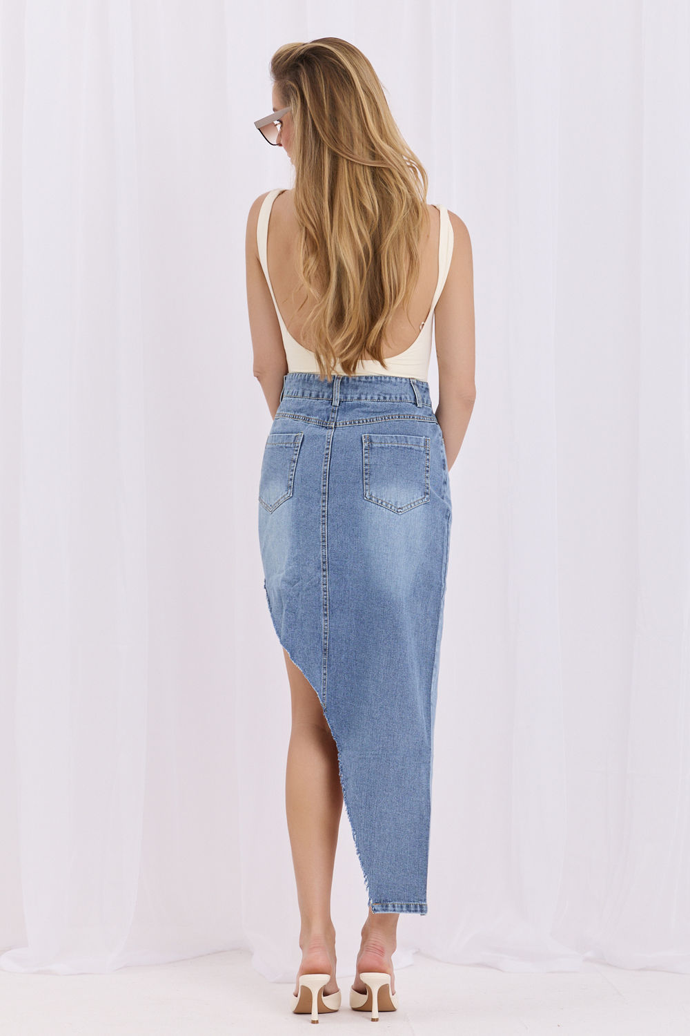 Jeansrock model 228026 Factory Price - Afbeelding 3
