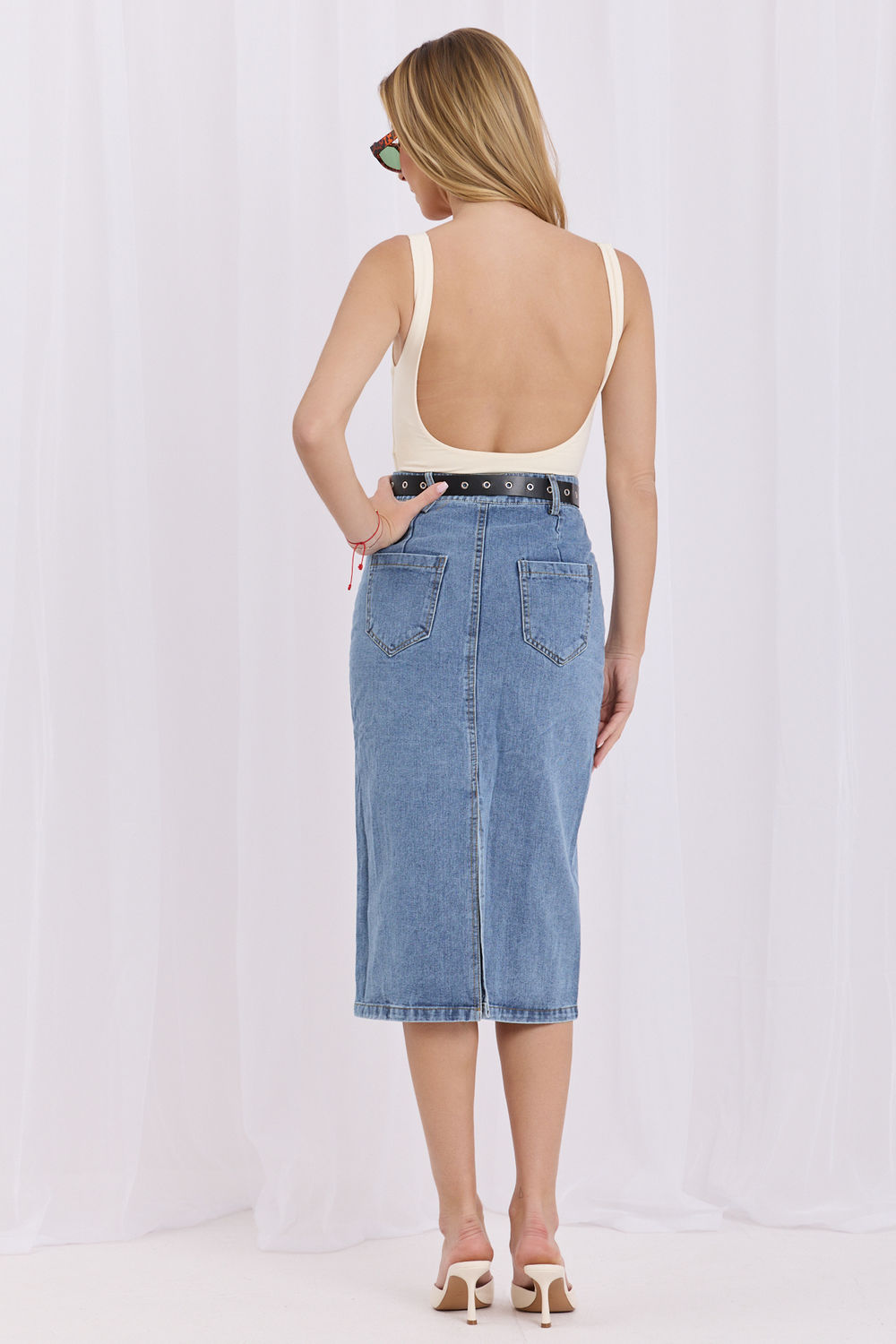 Jeansrock model 228027 Factory Price - Afbeelding 3