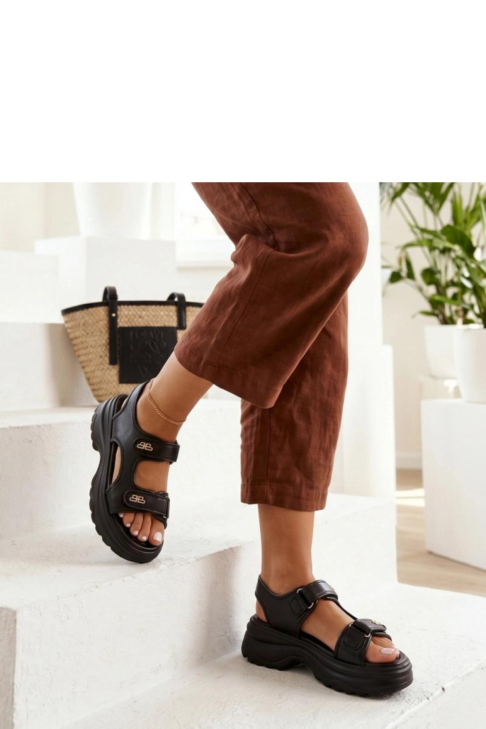 Plateausandalen model 228194 Solea - Afbeelding 3