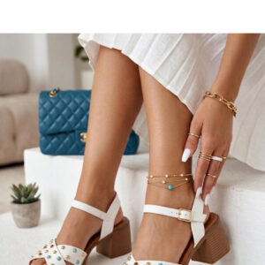 Sandalen mit Absatz model 228218 Solea