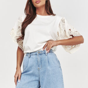 Jeansshorts model 228315 Makadamia