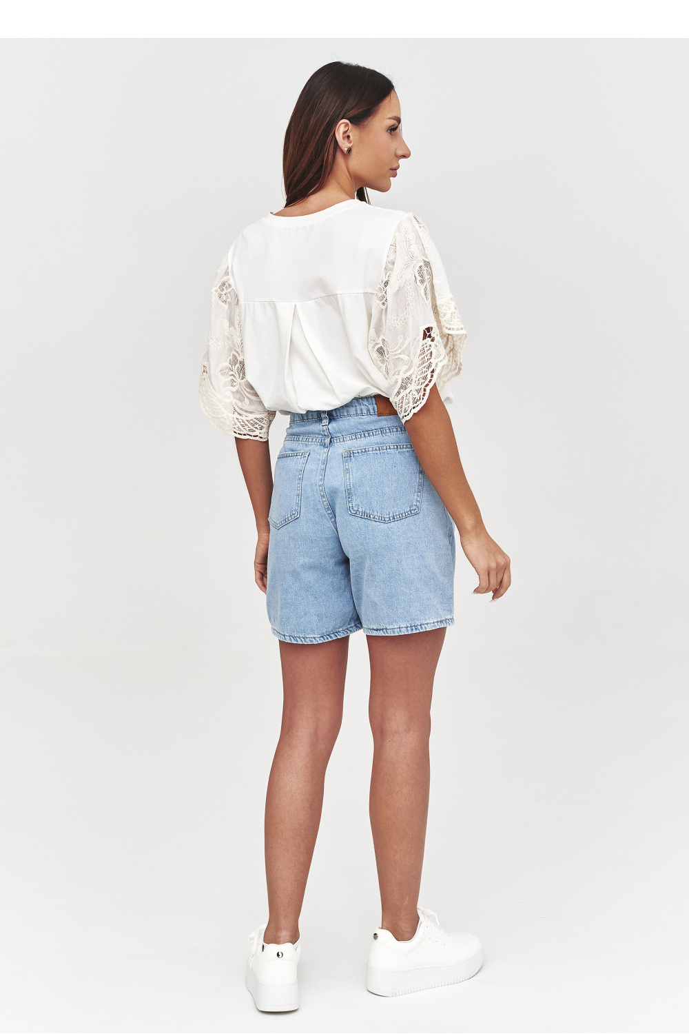 Jeansshorts model 228315 Makadamia - Afbeelding 3