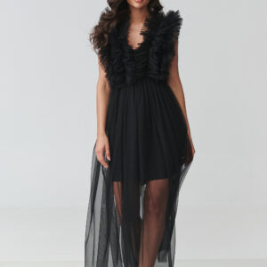 Abendkleid model 228316 Makadamia