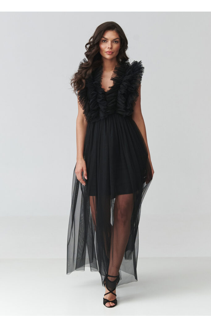 Abendkleid model 228316 Makadamia