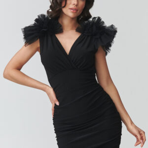 Kurzes Kleid model 228317 Makadamia