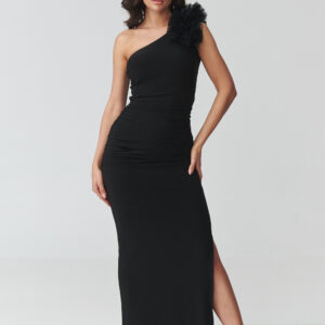Langes Kleid model 228320 Makadamia