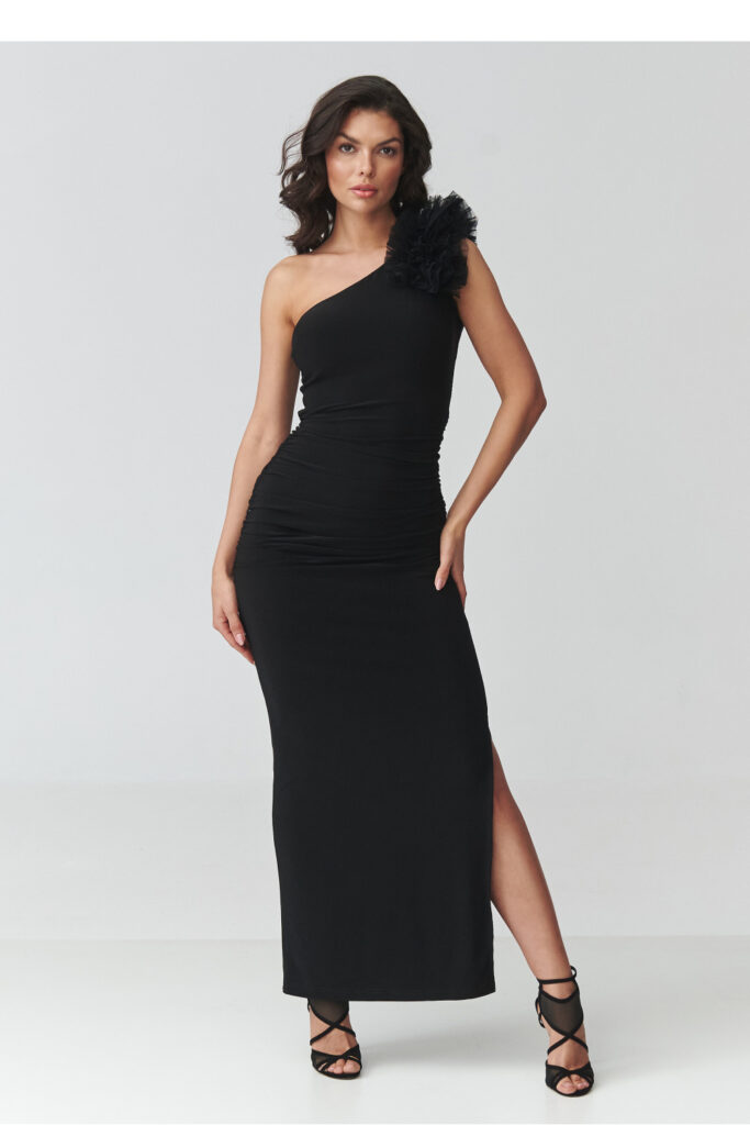 Langes Kleid model 228320 Makadamia