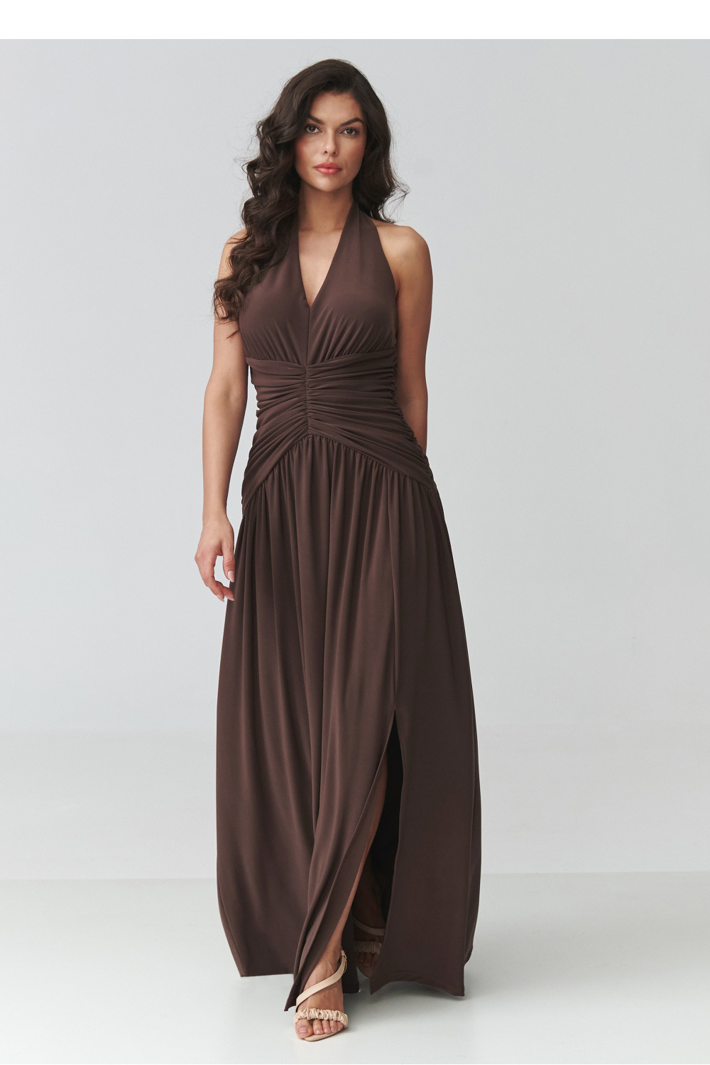 Langes Kleid model 228322 Makadamia - Afbeelding 2