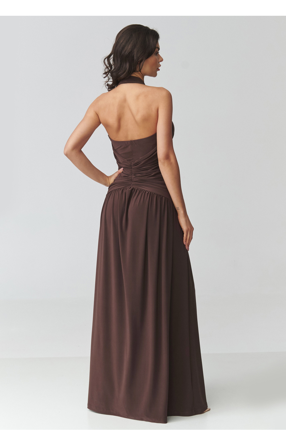 Langes Kleid model 228322 Makadamia - Afbeelding 3