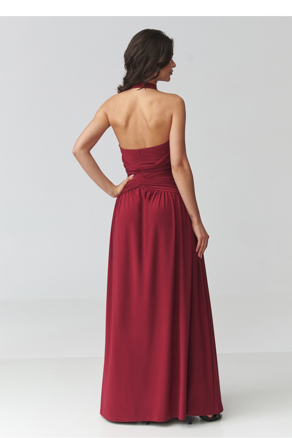 Langes Kleid model 228324 Makadamia - Afbeelding 3
