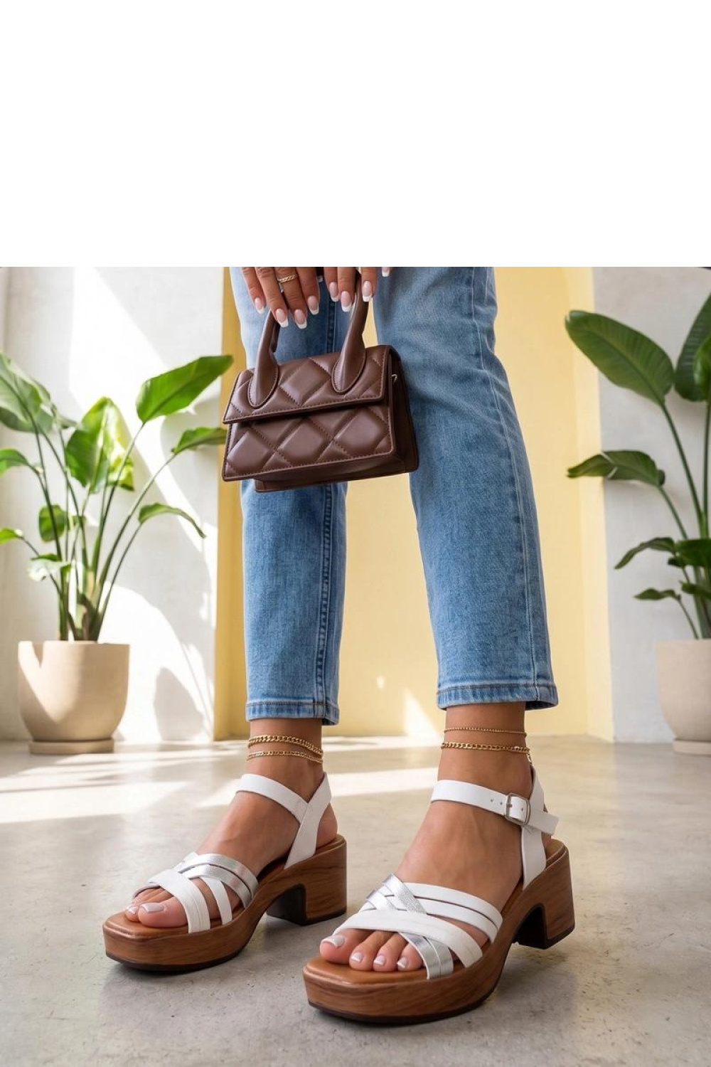 Sandalen mit Absatz model 229785 Solea