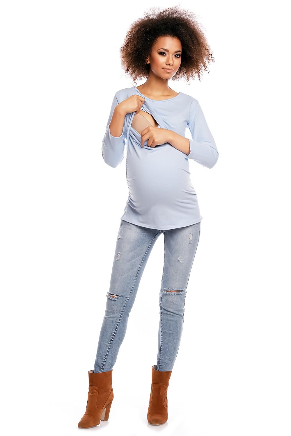 Umstandsbluse model 84450 PeeKaBoo - Afbeelding 2