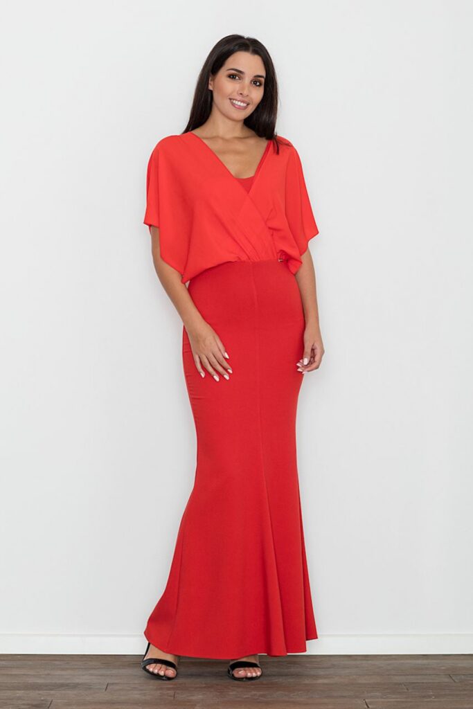 Langes Kleid model 111036 Figl
