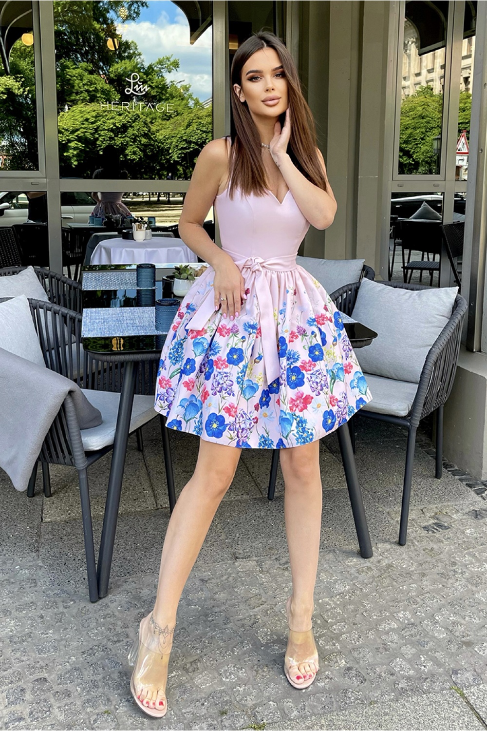 Cocktail dress model 167550 Bicotone - Afbeelding 2