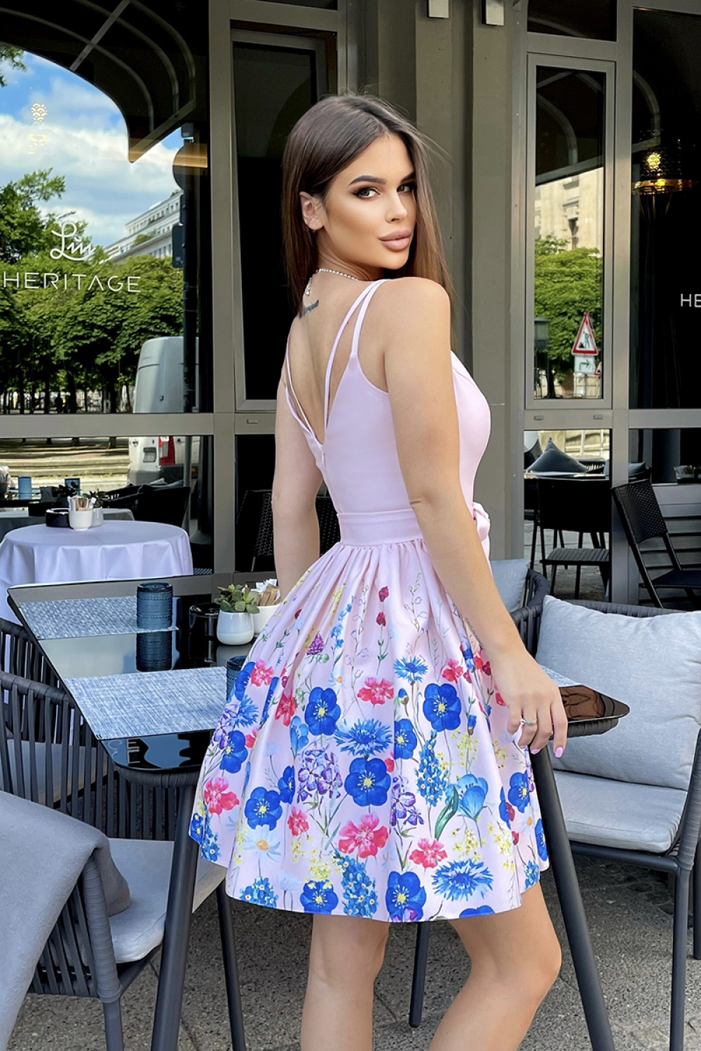 Cocktail dress model 167550 Bicotone - Afbeelding 3