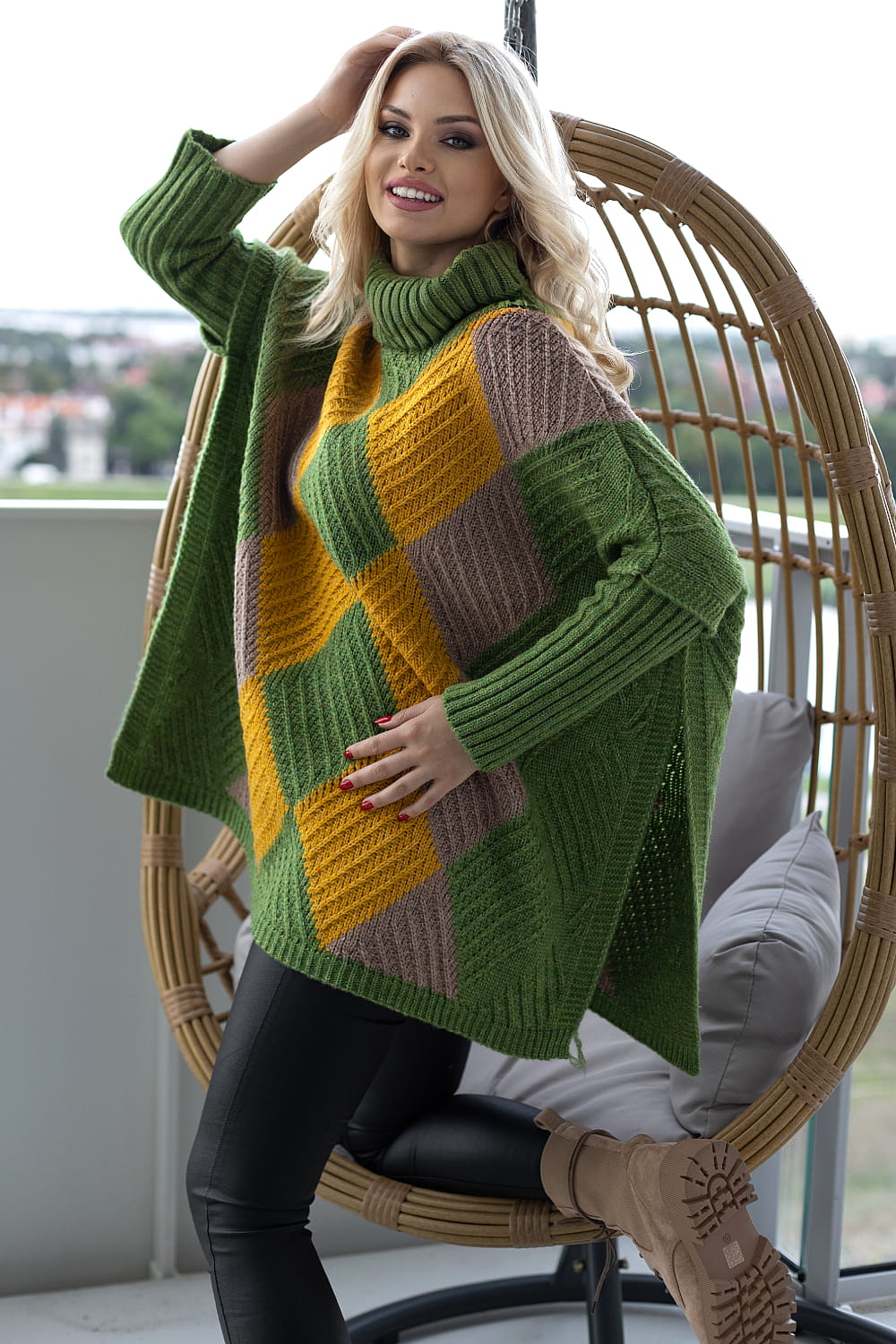Rollkragenpullover model 171305 PeeKaBoo - Afbeelding 2