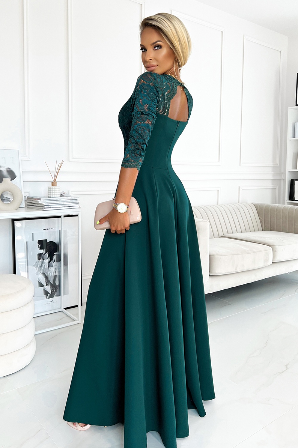 Langes Kleid model 171435 Numoco - Afbeelding 2