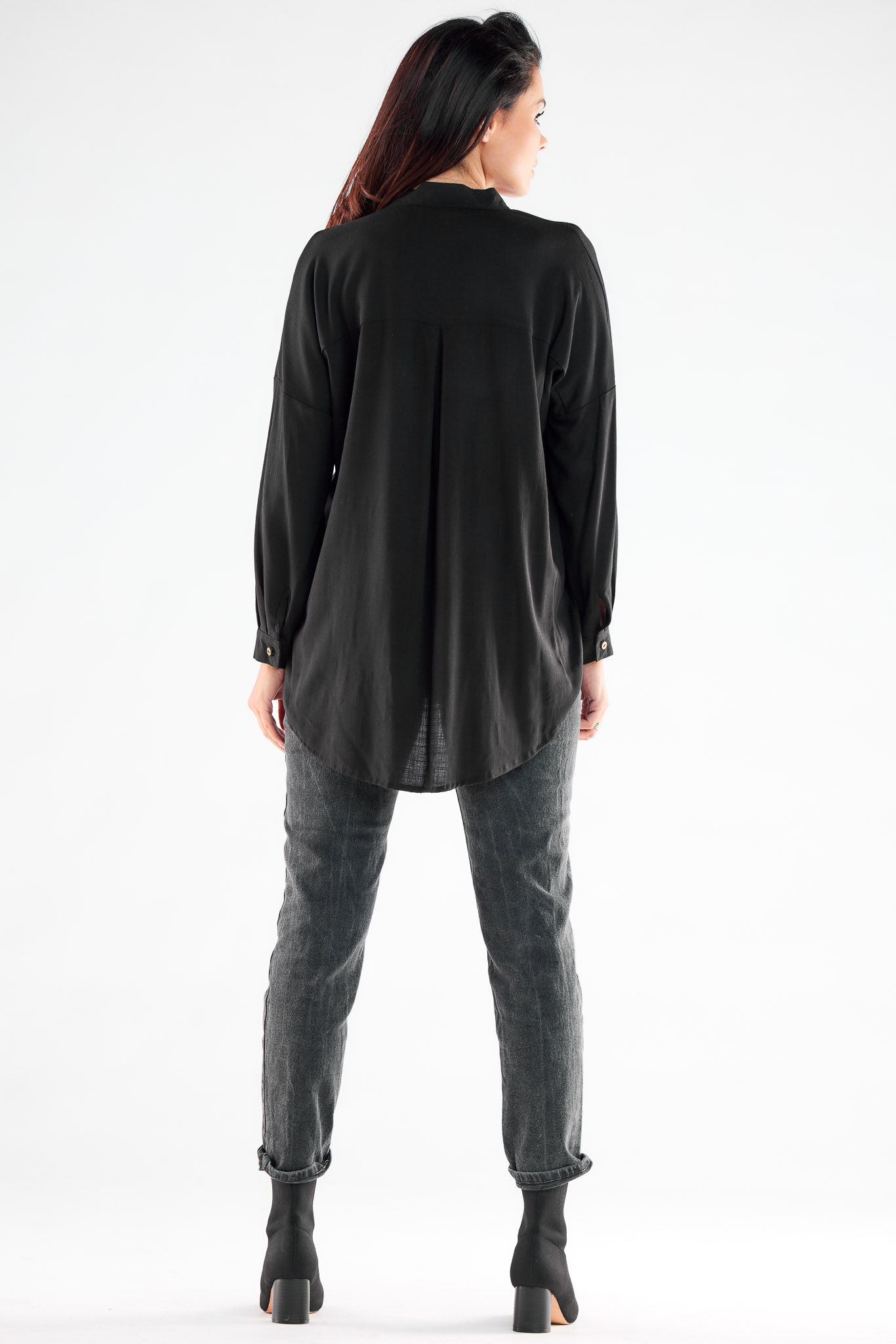 Langarm Hemd model 173923 awama - Afbeelding 3
