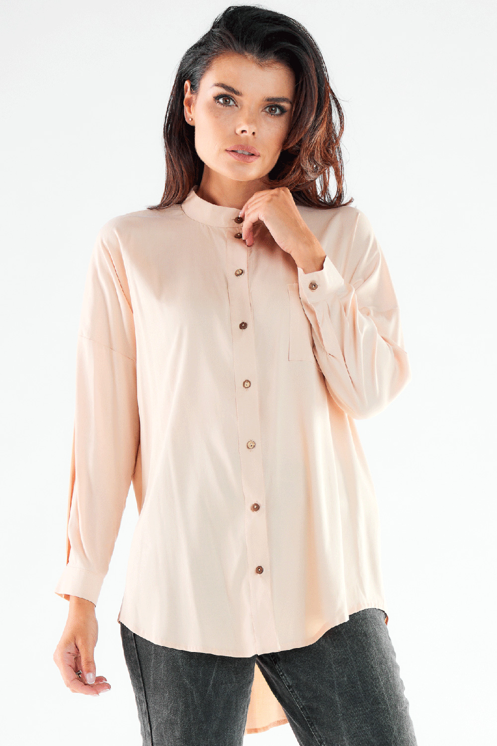 Langarm Hemd model 173924 awama