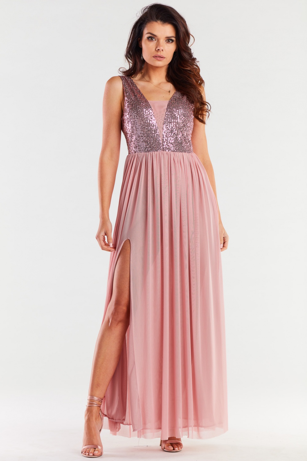 Langes Kleid model 174300 awama - Afbeelding 4