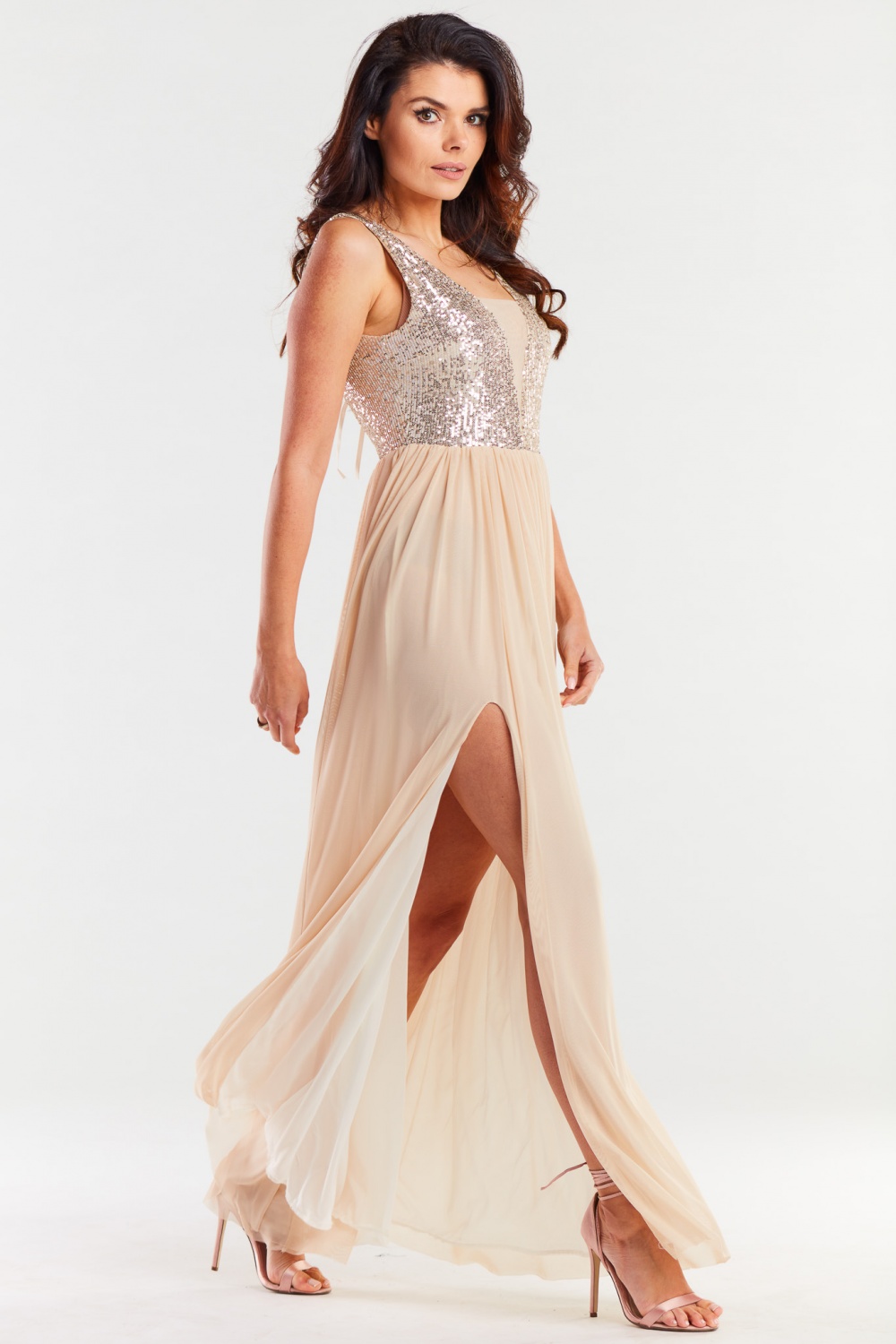 Langes Kleid model 174302 awama - Afbeelding 2