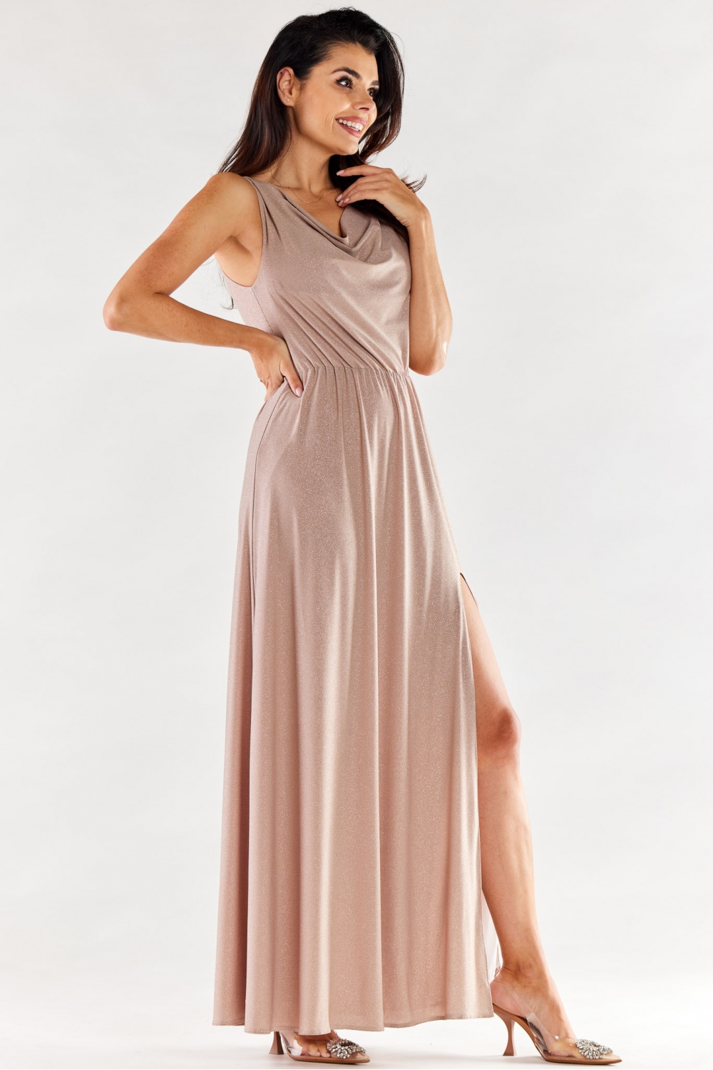 Langes Kleid model 174372 awama - Afbeelding 2