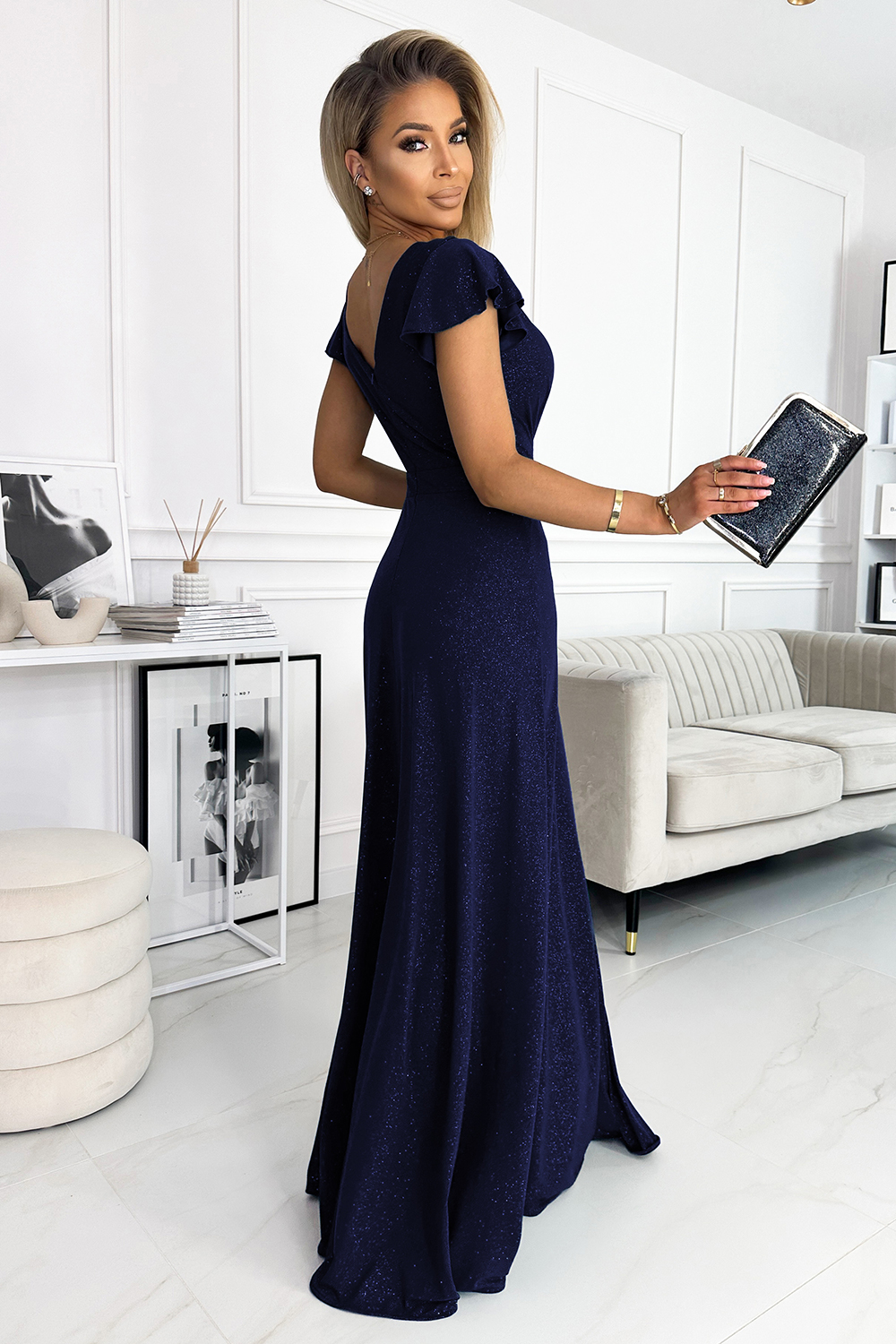 Langes Kleid model 177888 Numoco - Afbeelding 2