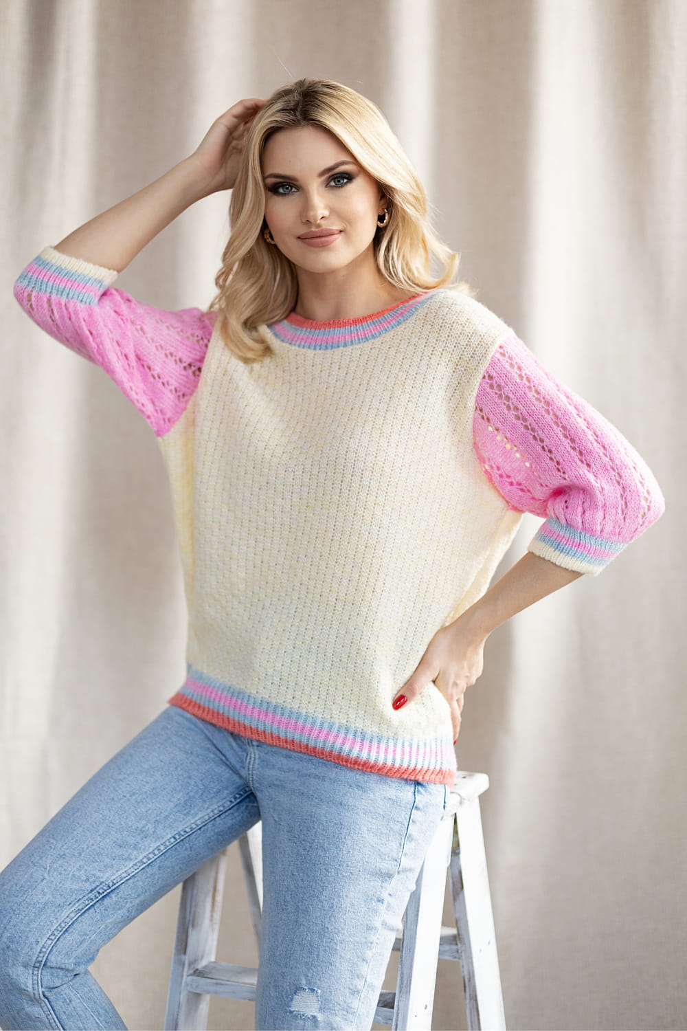 Kurzarm Pullover model 178640 PeeKaBoo - Afbeelding 3