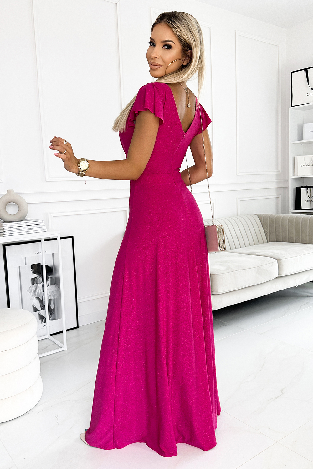 Langes Kleid model 179048 Numoco - Afbeelding 2