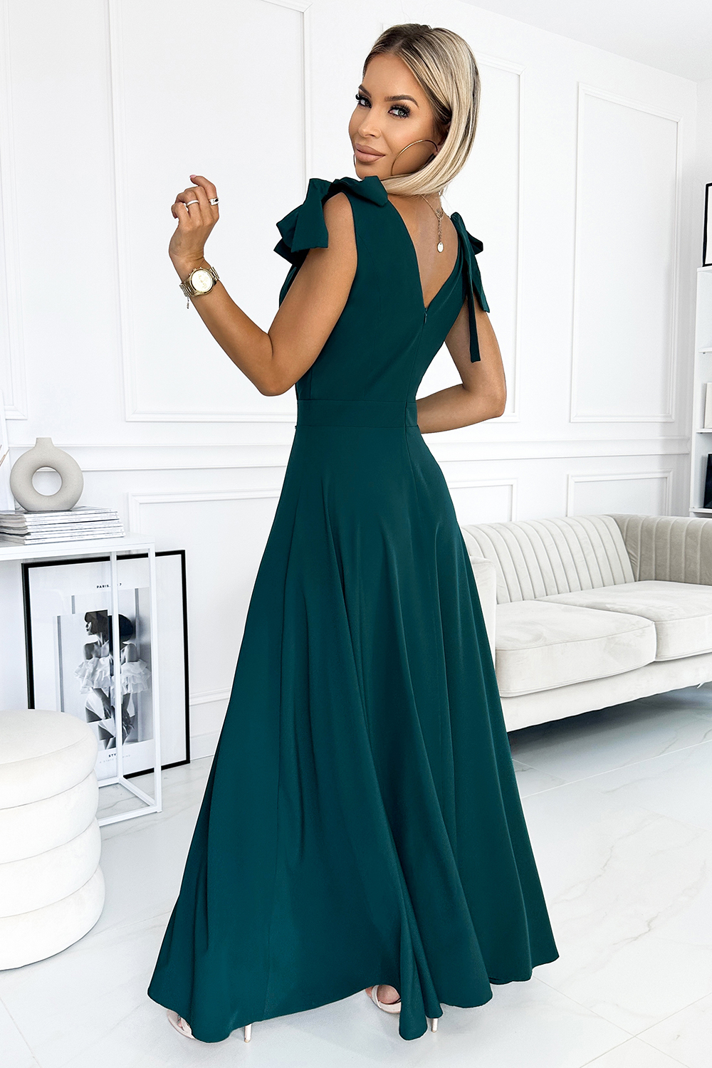 Langes Kleid model 182530 Numoco - Afbeelding 2