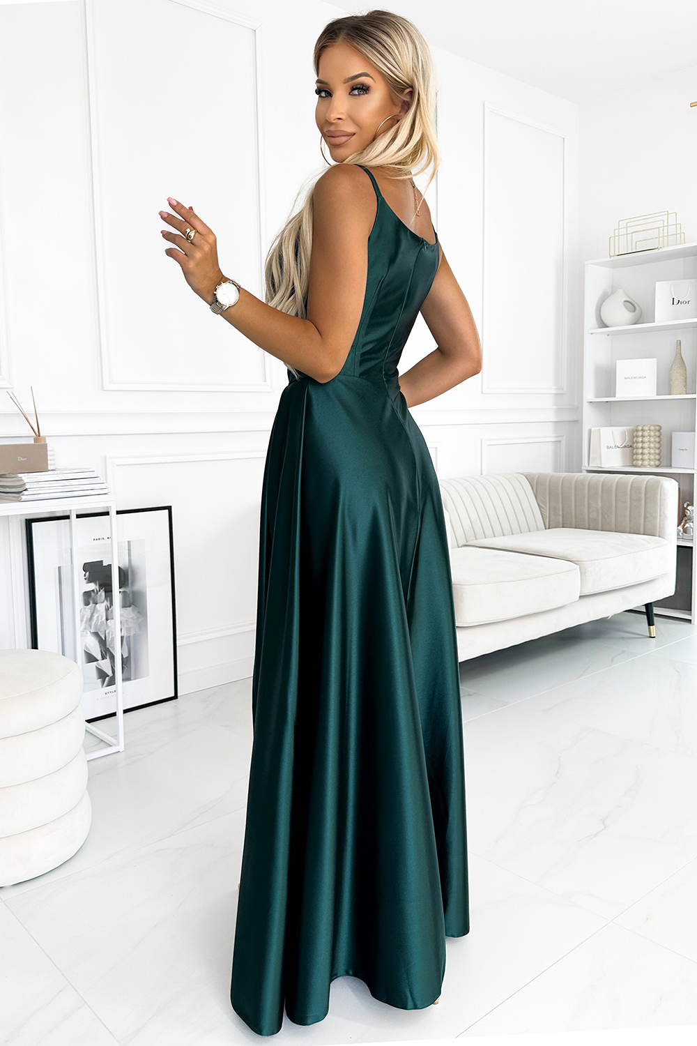 Langes Kleid model 183707 Numoco - Afbeelding 2
