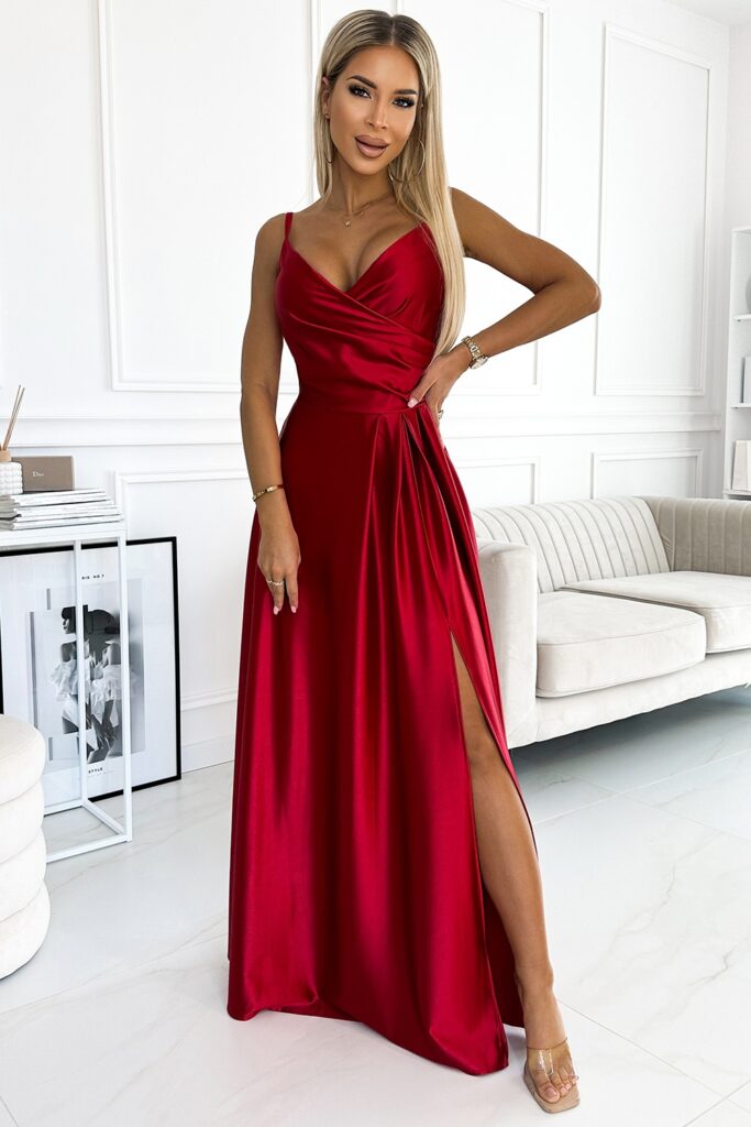 Langes Kleid model 186315 Numoco
