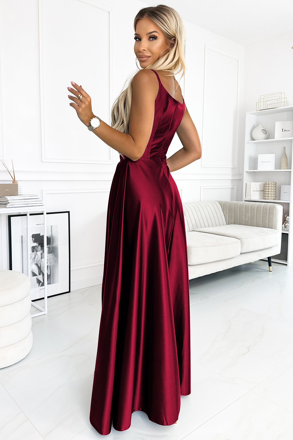 Langes Kleid model 186316 Numoco - Afbeelding 2