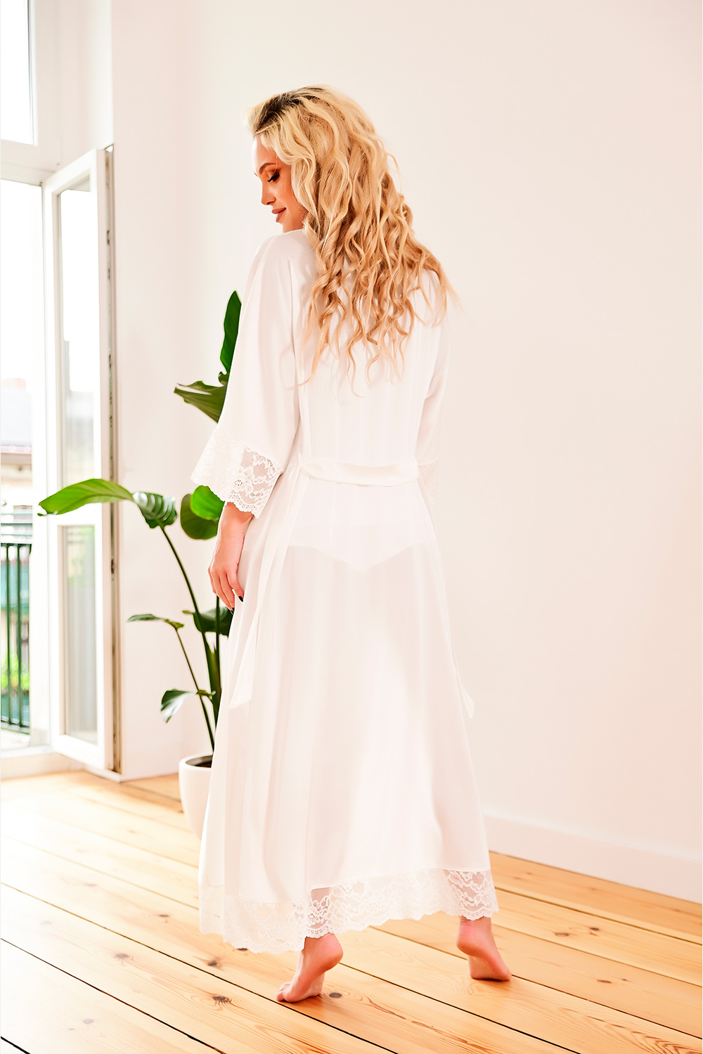 Lang Schlafrock model 187015 Kalimo - Afbeelding 3