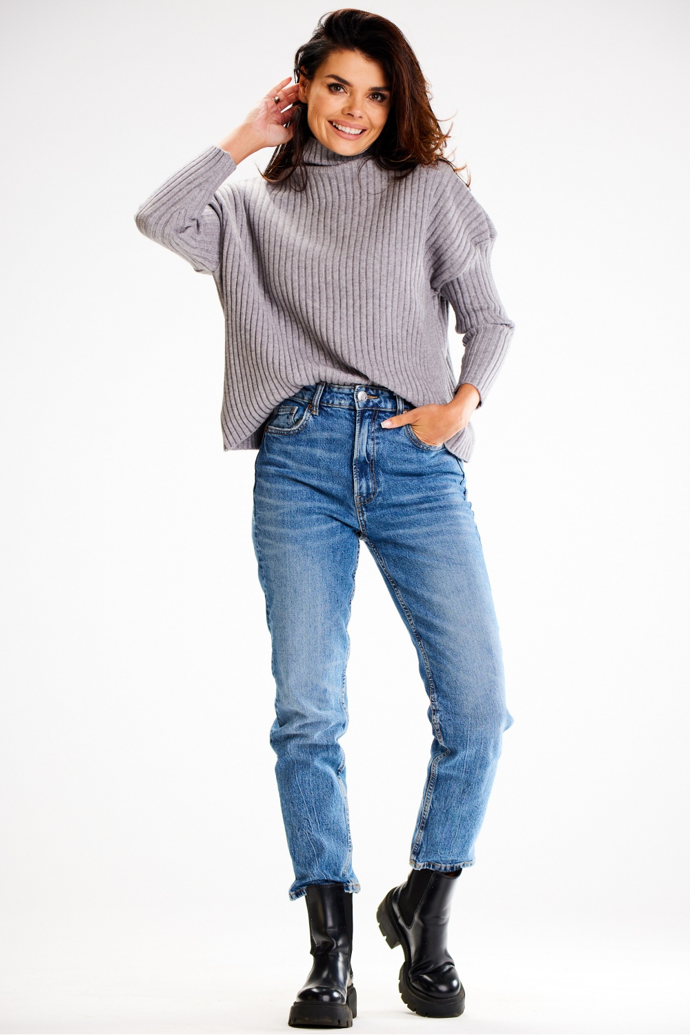 Rollkragenpullover model 187122 awama